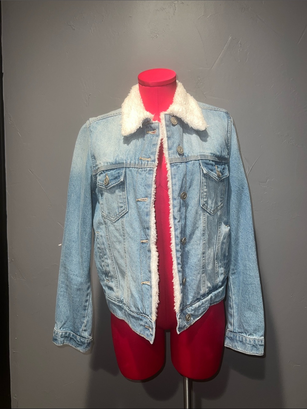 Elite Jeans Sherpa Jean Jacket